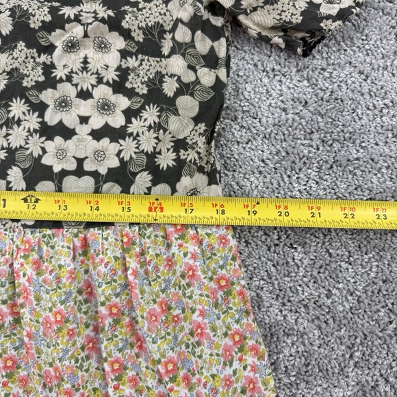 Natural Life Lucia Maxi Dress Womens M Mixed Media Cottagecore Prairie Peasant - Picture 5 of 15